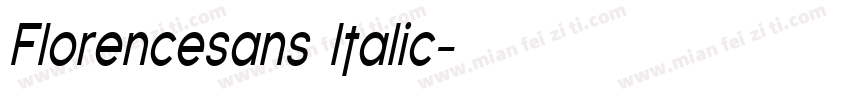 Florencesans Italic字体转换